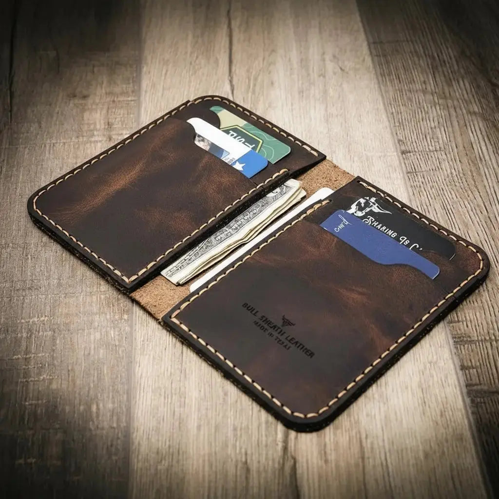 Tyler vertical wallet slim folded profile