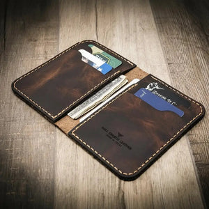 Tyler vertical wallet slim folded profile