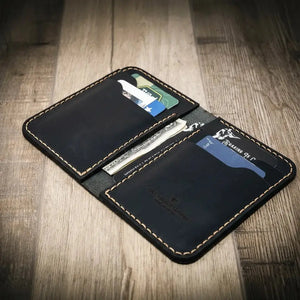 Tyler vertical wallet open product view