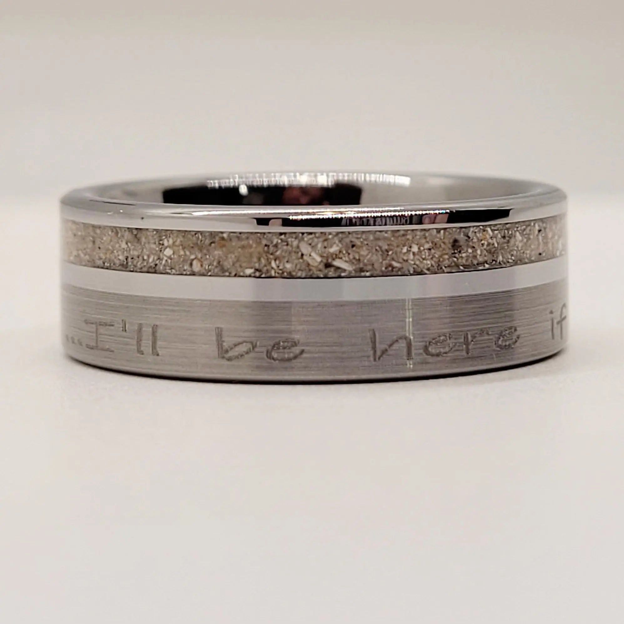 The "I'll Be Here" Memorial Ring by Cotton Street Art Company, handmade jewelry main product photo