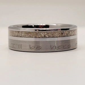 The "I'll Be Here" Memorial Ring by Cotton Street Art Company, handmade jewelry main product photo