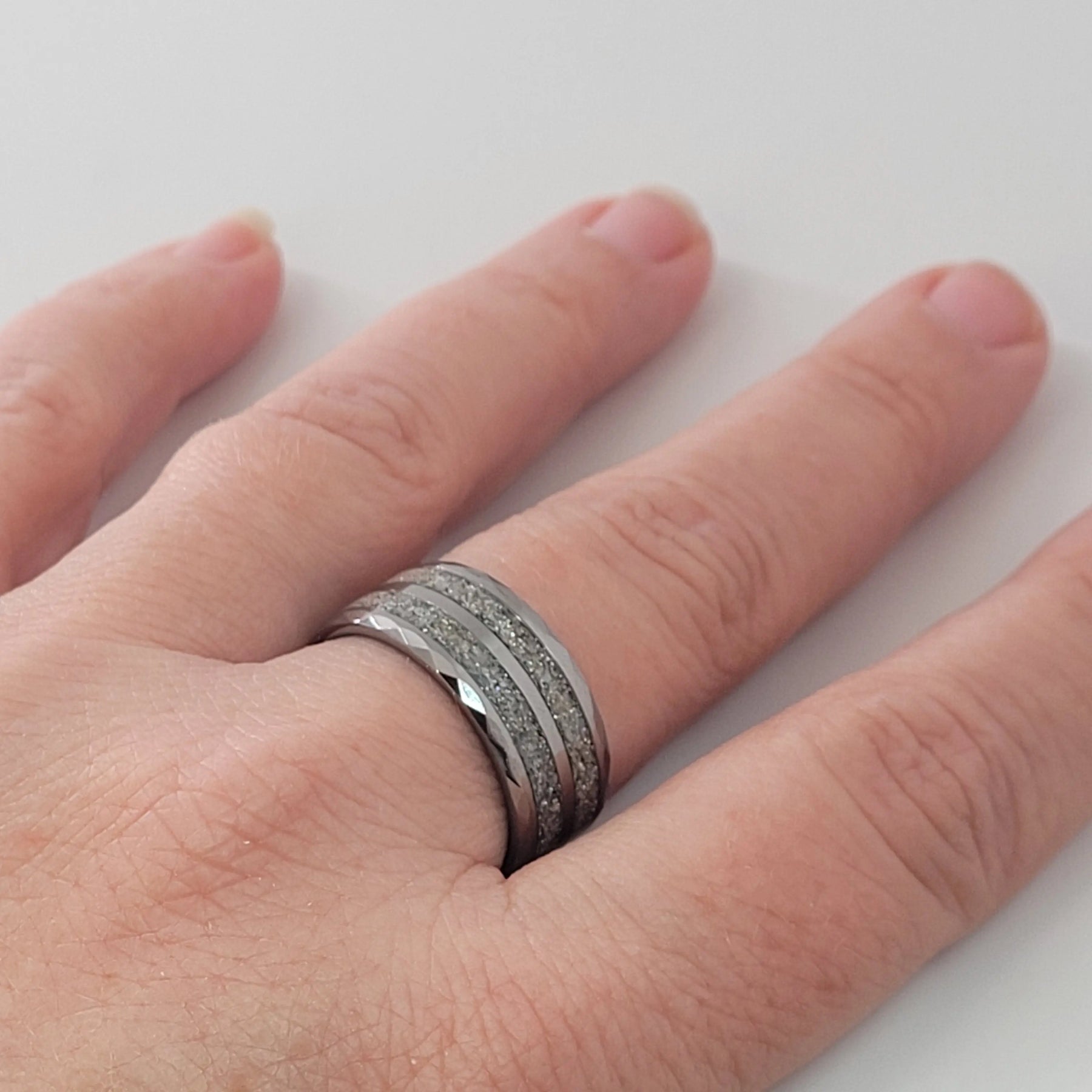 The "Starlight Memorial Ring" by Cotton Street Art Company, handmade jewelry detail photo 4