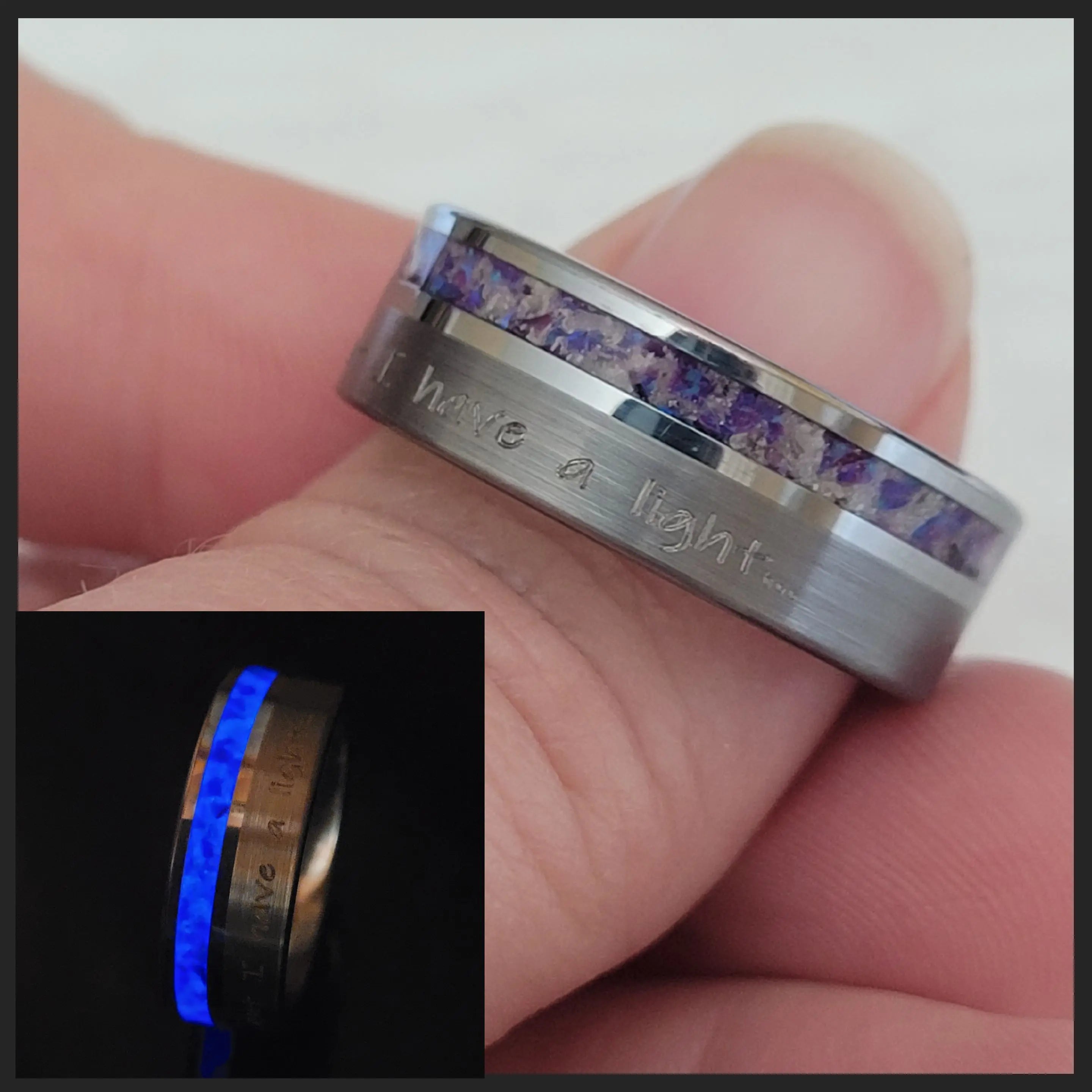 The "Sun is Gone" Memorial Ring by Cotton Street Art Company, handmade jewelry main product photo