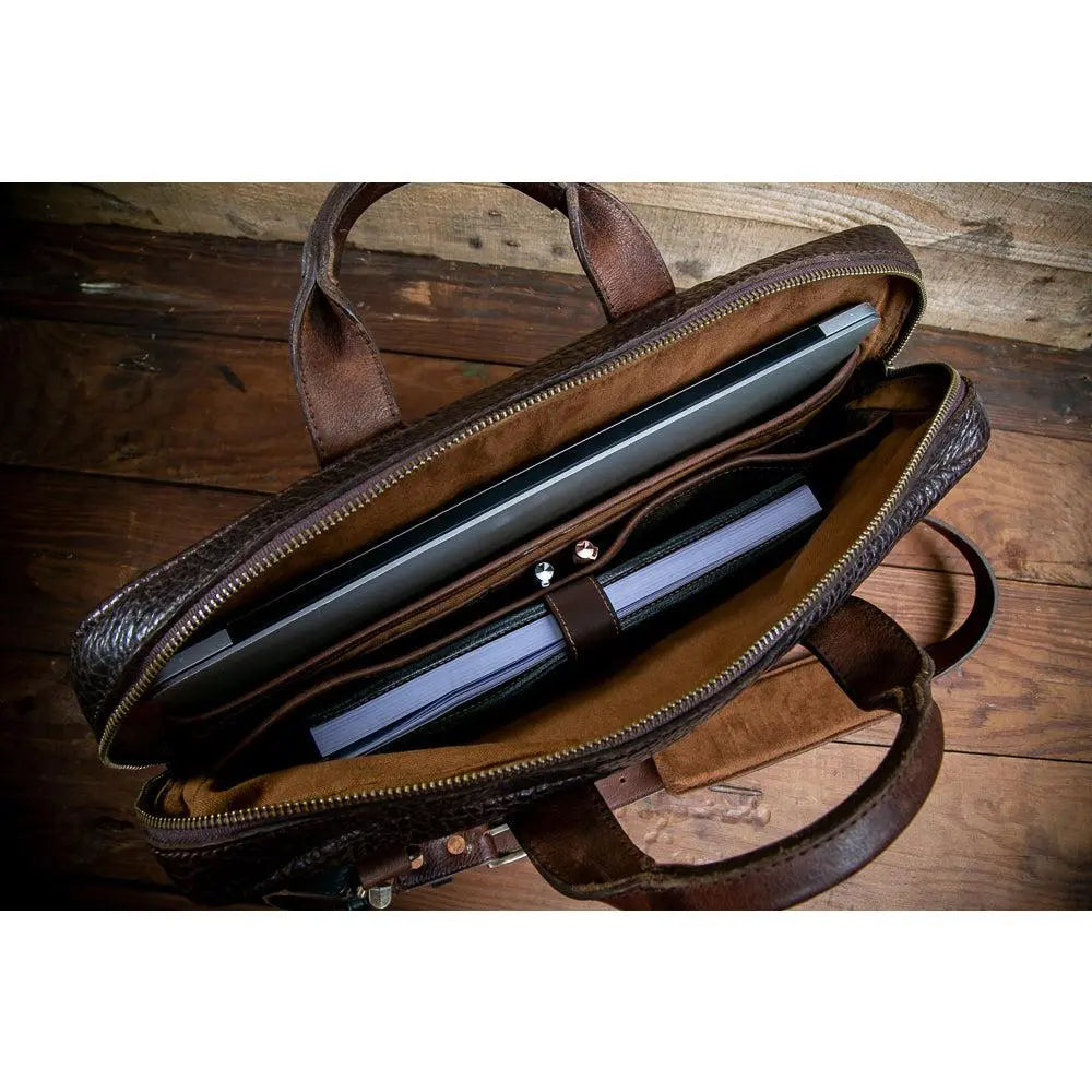 Theodore Leather Attache Mission Mercantile Leather Goods