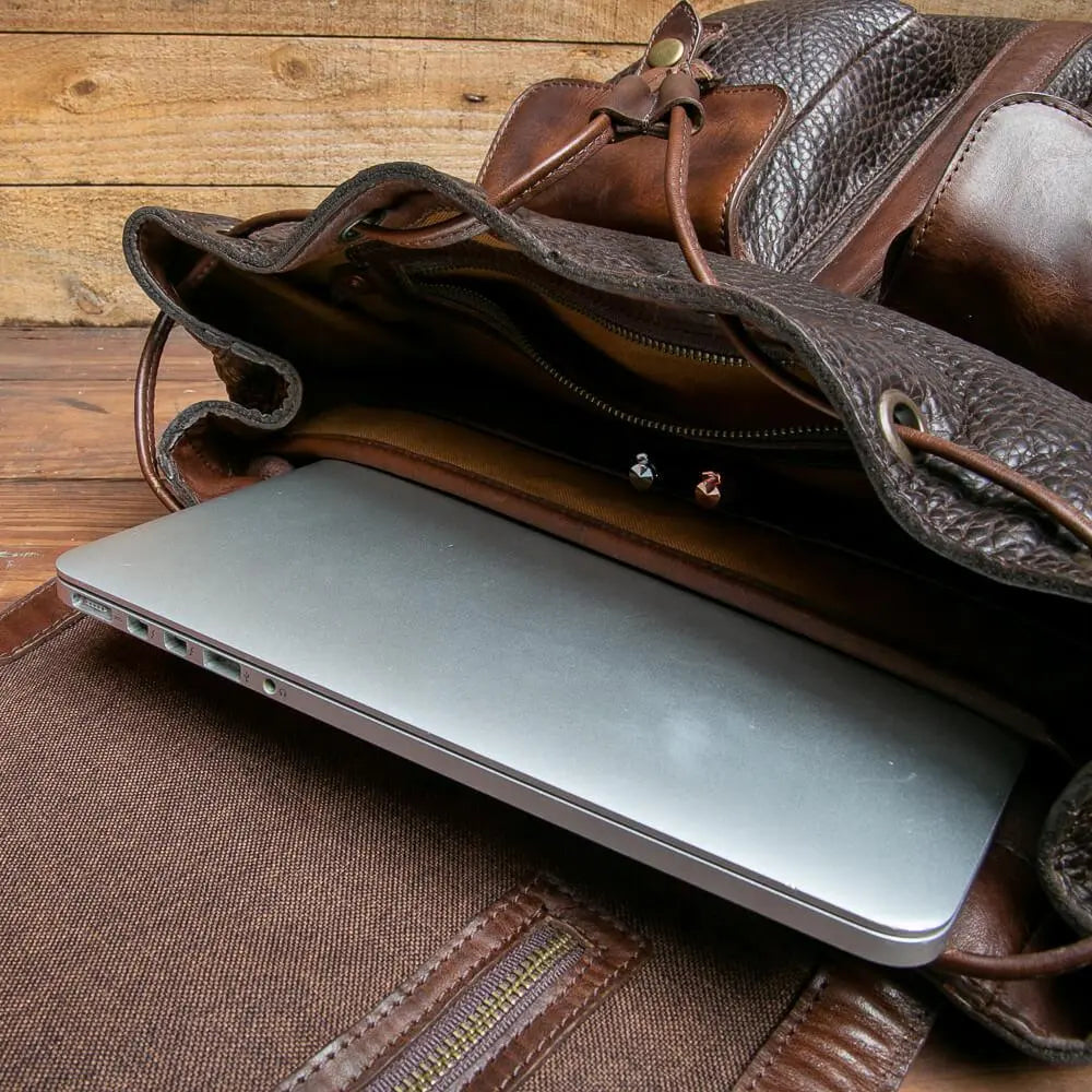 Theodore Leather Backpack Mission Mercantile Leather Goods
