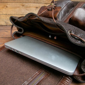 Theodore Leather Backpack Mission Mercantile Leather Goods
