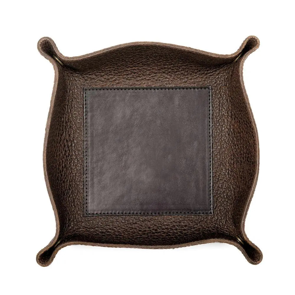 Theodore Leather Desk Caddy by Mission Mercantile Leather Goods, handmade leather goods detail photo 2