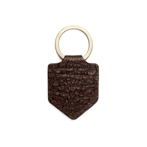 Theodore Leather Keyring by Mission Mercantile Leather Goods, handmade jewelry detail photo 3