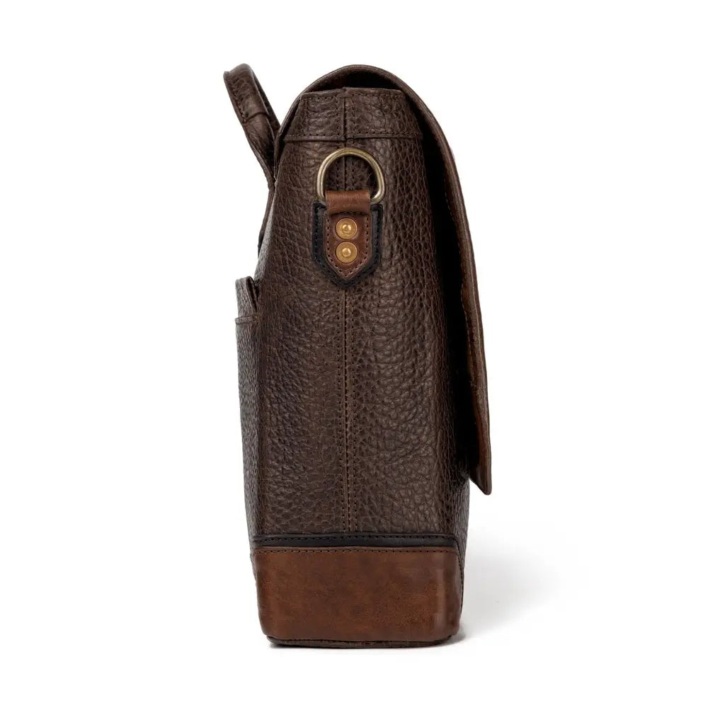 Theodore Leather Messenger Bag Mission Mercantile Leather Goods