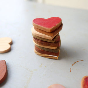 Thin Wooden Hearts by Dennehey Design Co., Southern home decor detail photo 2