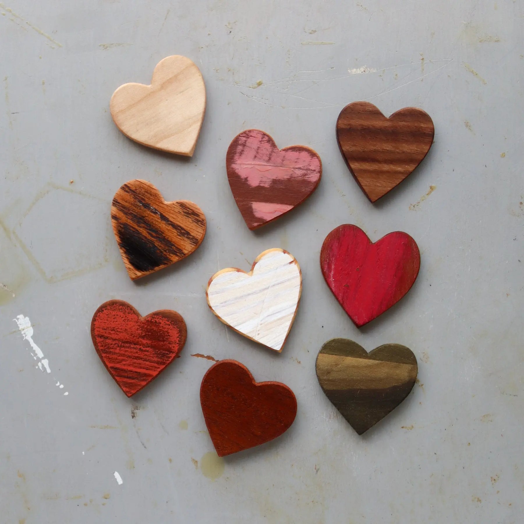Thin Wooden Hearts by Dennehey Design Co., Southern home decor detail photo 6