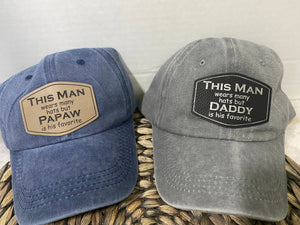 This Man Wears Many Hats Custom Patch Hat by Poor Hog Customs, Southern lifestyle apparel main product photo