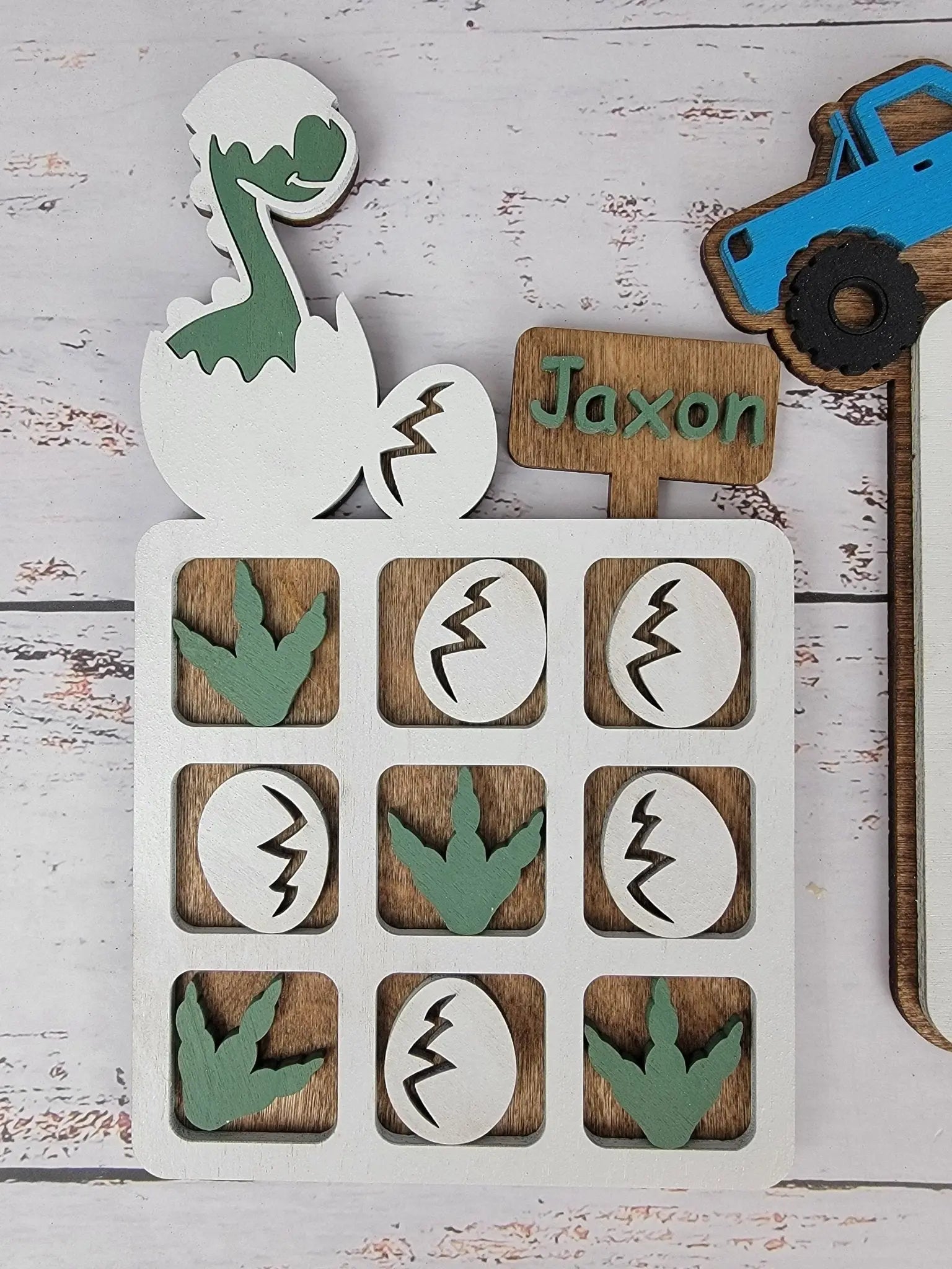 Tic Tac Toe, Easter basket, Monster Truck, Dinosaur, Unicorn.  Birthday Present, Party Favor, Travel Game, Tic-Tac-Toe Board, Games for Kids EverLee Creations