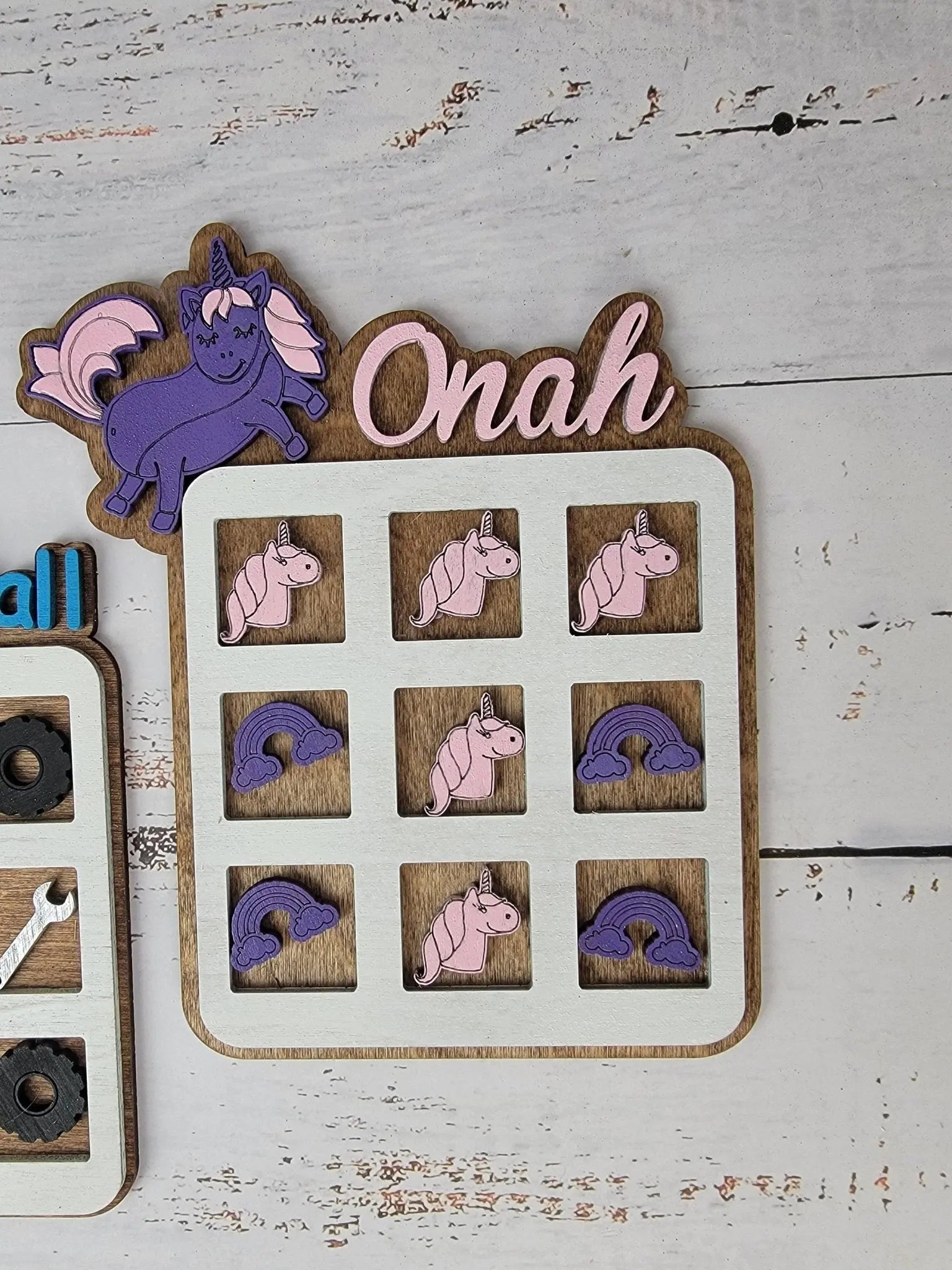Tic Tac Toe, Easter basket, Monster Truck, Dinosaur, Unicorn.  Birthday Present, Party Favor, Travel Game, Tic-Tac-Toe Board, Games for Kids EverLee Creations