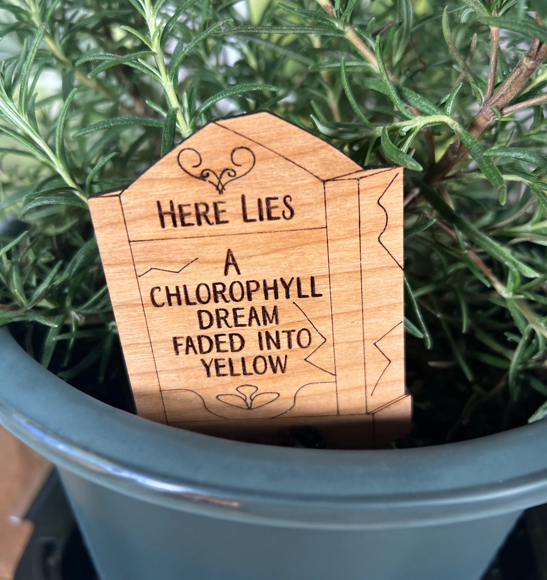Tombstone Plant Picks (6 Designs) by Artspeak Studio, Southern home decor main product photo