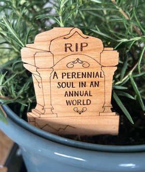 Tombstone Plant Picks (6 Designs) by Artspeak Studio, Southern home decor detail photo 3