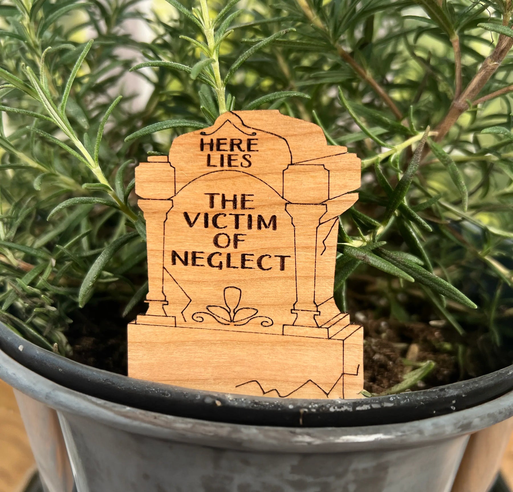 Tombstone Plant Picks (6 Designs) by Artspeak Studio, Southern home decor detail photo 6
