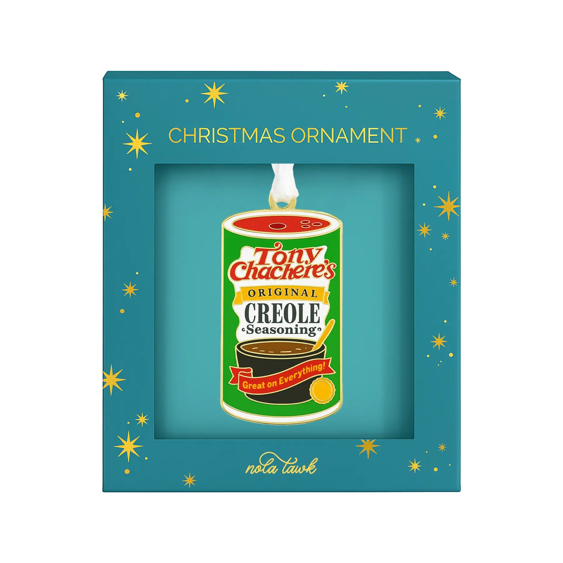 Tony Chachere's Enamel Ornament Nola Tawk