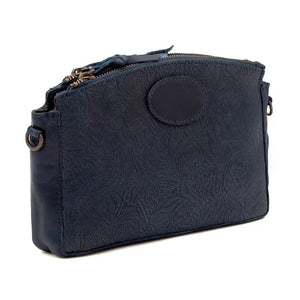 Tooled Leather Crossbody Bag Mission Mercantile Leather Goods