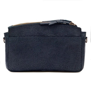 Tooled Leather Crossbody Bag Mission Mercantile Leather Goods