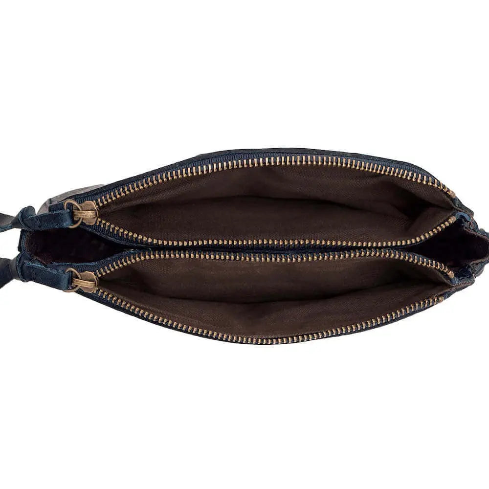 Tooled Leather Crossbody Bag Mission Mercantile Leather Goods