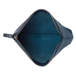 Tooled Leather Large Zippered Pouch by Mission Mercantile Leather Goods, handmade leather goods detail photo 8