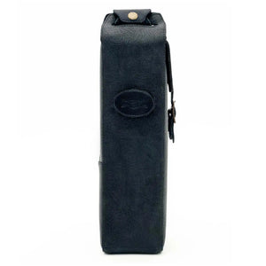 Tooled Leather Single Bottle Wine Carrier Mission Mercantile Leather Goods