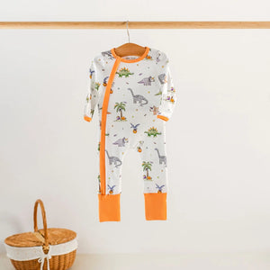 Trick RAWR Treat Halloween Organic Cotton Pajama Set by Nola Tawk, Southern food gift detail photo 2