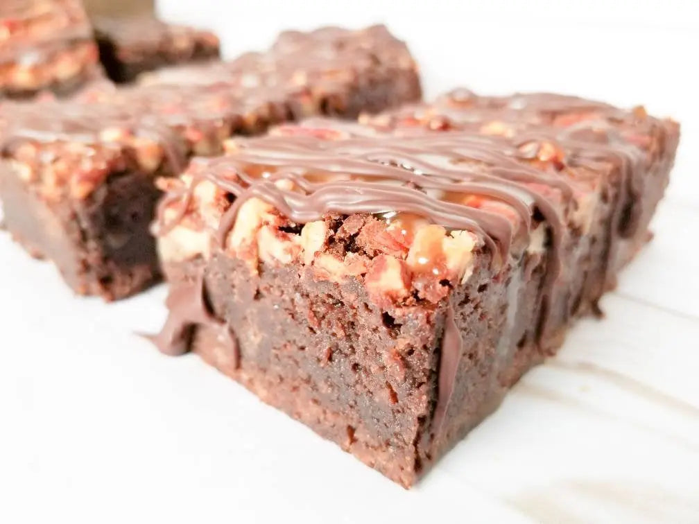 Turtle Brownies by Let's Get Baked Artisan Desserts, graphic tee detail photo 2