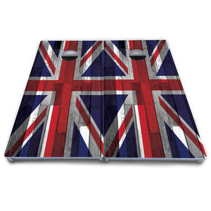 USA / Canada / Union Jack Plank Flag Cornhole Boards - All Weather Series by Cornhole Solutions, custom cornhole board detail photo 7