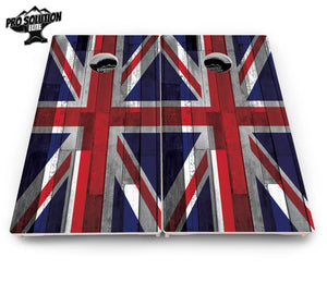 USA / Canada / Union Jack Plank Flag Cornhole Boards - Pro Solution Elite Series by Cornhole Solutions, custom cornhole board detail photo 15