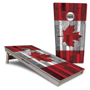 USA / Canada / Union Jack Plank Flags Cornhole Boards - Professional Tournament Series by Cornhole Solutions, custom cornhole board detail photo 14