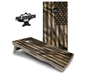 USA Wood Flag Cornhole Boards - Pro Solution Elite Series Cornhole Solutions