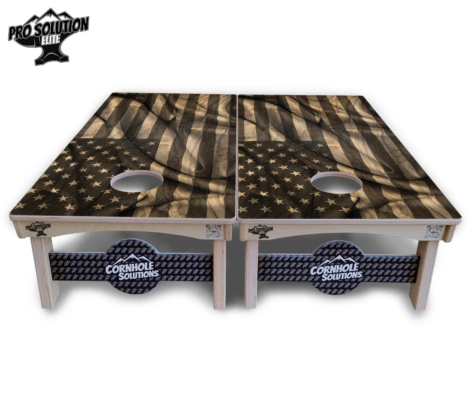 USA Wood Flag Cornhole Boards - Pro Solution Elite Series Cornhole Solutions