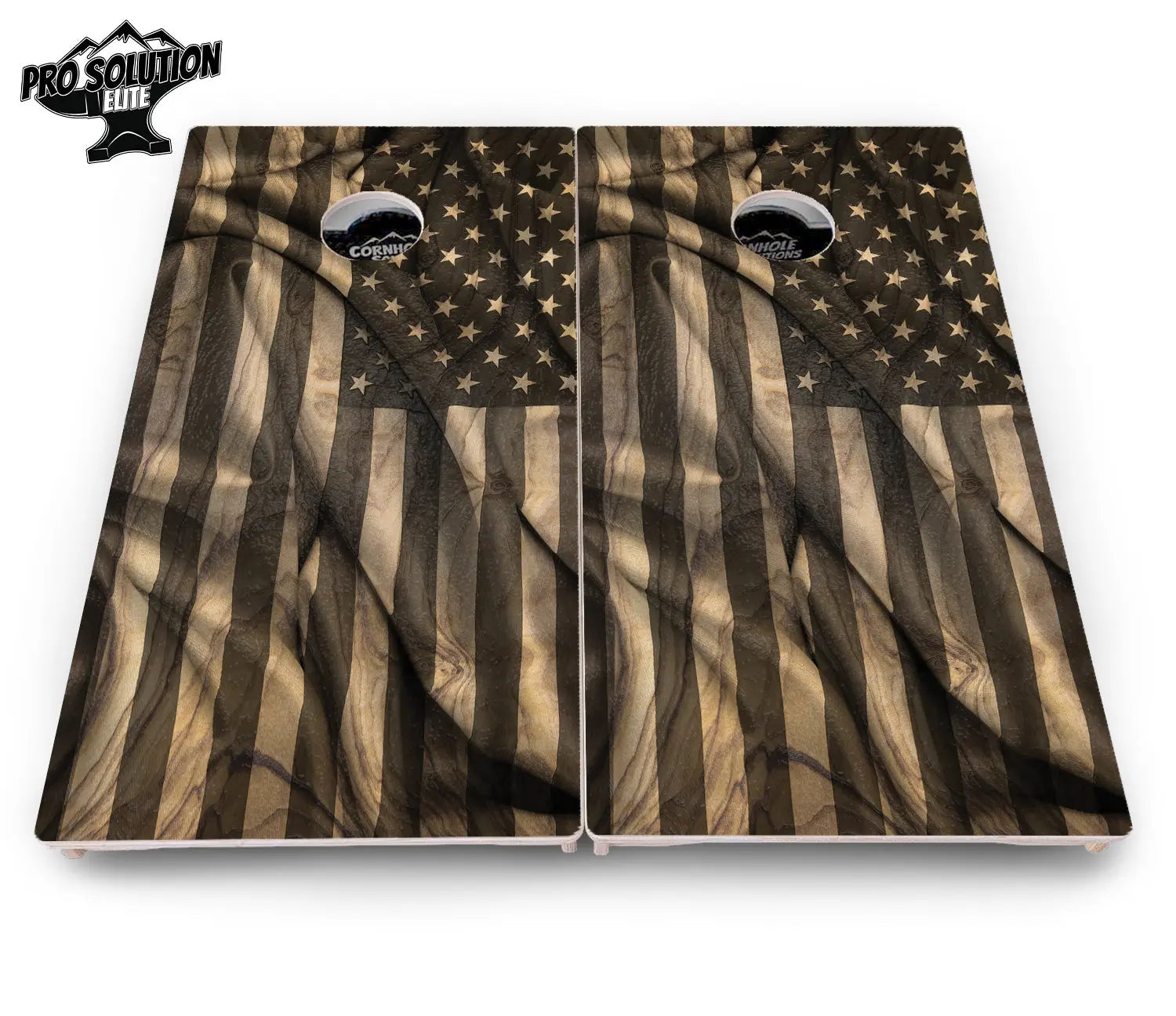 USA Wood Flag Cornhole Boards - Pro Solution Elite Series Cornhole Solutions