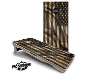 USA Wood Flag Cornhole Boards - Pro Solution Lite Series Cornhole Solutions
