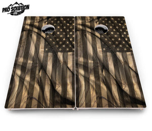 USA Wood Flag Cornhole Boards - Pro Solution Lite Series Cornhole Solutions