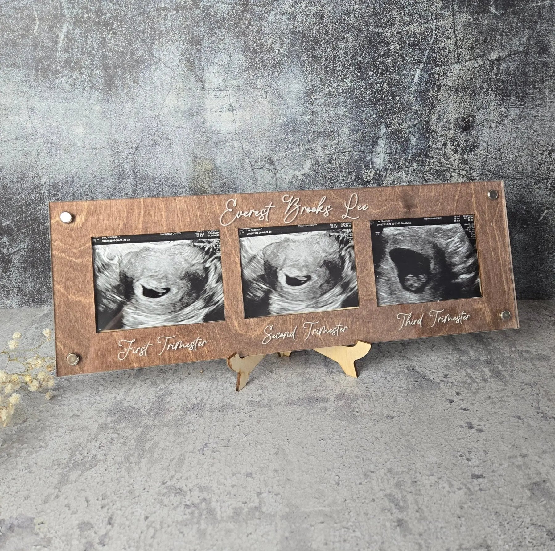 Ultrasound Picture Frame 1st-3rd Trimester EverLee Creations