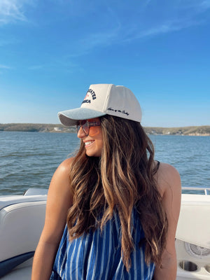 United States of America - Denim Blue Vintage Trucker Hat - PREORDER KenzKustomz