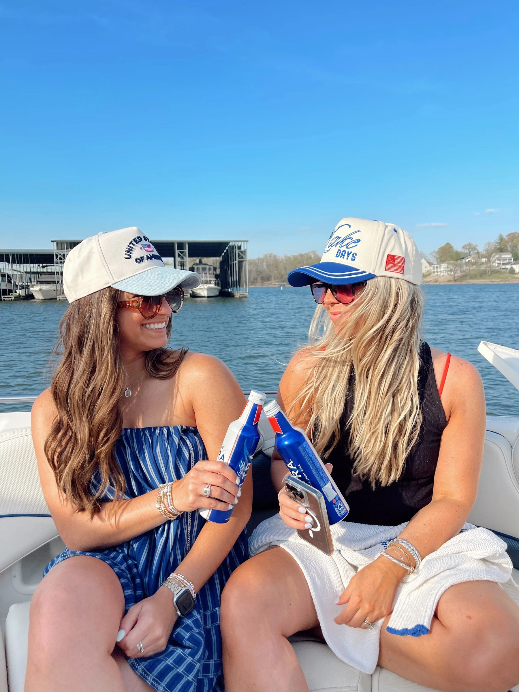 United States of America - Denim Blue Vintage Trucker Hat - PREORDER KenzKustomz