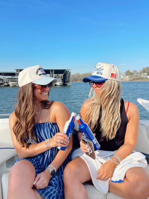 United States of America - Denim Blue Vintage Trucker Hat - PREORDER KenzKustomz
