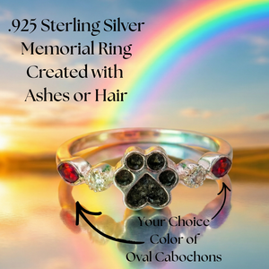 Paw Print Memorial Ring