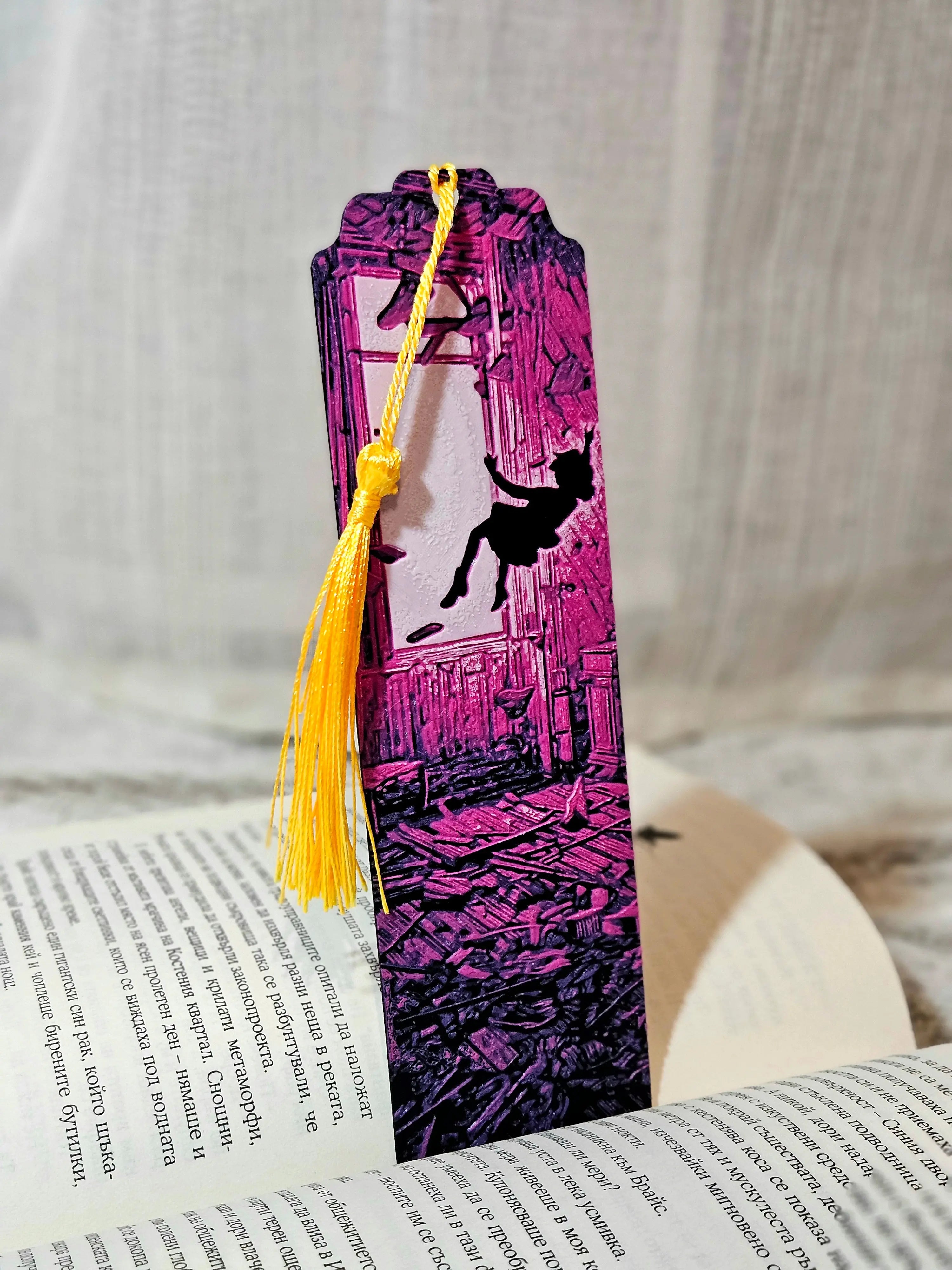 Upside-Down Portal Bookmark – 80s Supernatural Inspired Bookmark by The Tween Space, paper gift main product photo