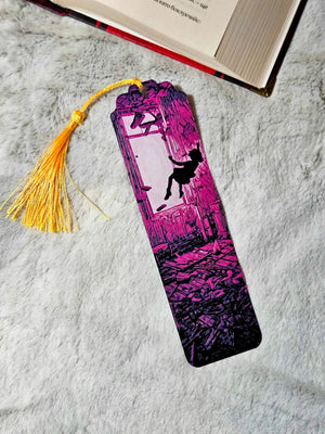 Upside-Down Portal Bookmark – 80s Supernatural Inspired Bookmark by The Tween Space, paper gift detail photo 2