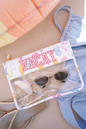 Vacay - Bikinis Clear Pouch KenzKustomz