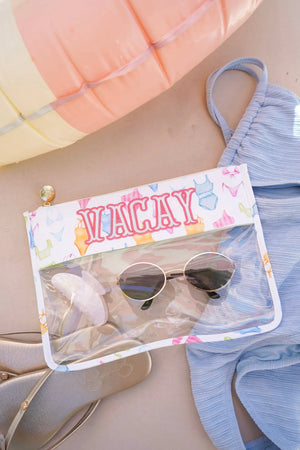 Vacay - Bikinis Clear Pouch KenzKustomz