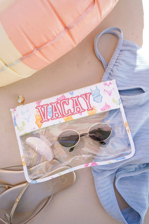 Vacay - Bikinis Clear Pouch KenzKustomz