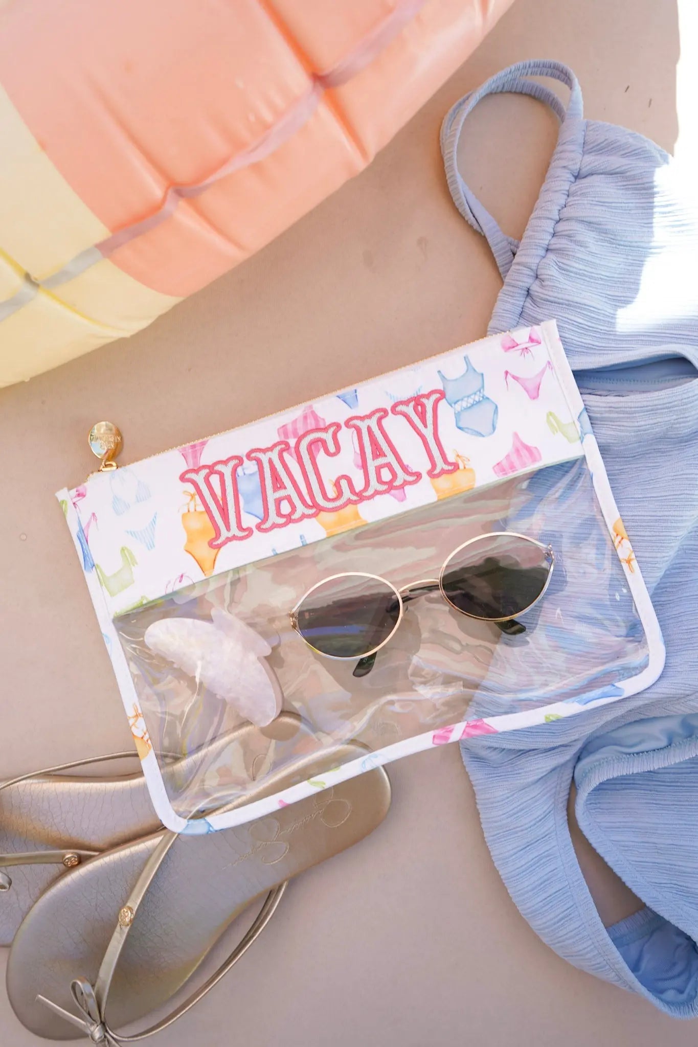Vacay - Bikinis Clear Pouch KenzKustomz