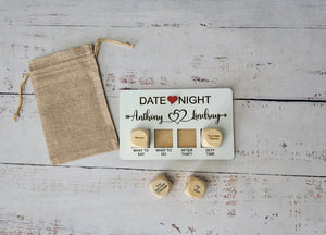 Valentines Gift, Couples date decision dice-Personalized Valentines Gift- Date night EverLee Creations