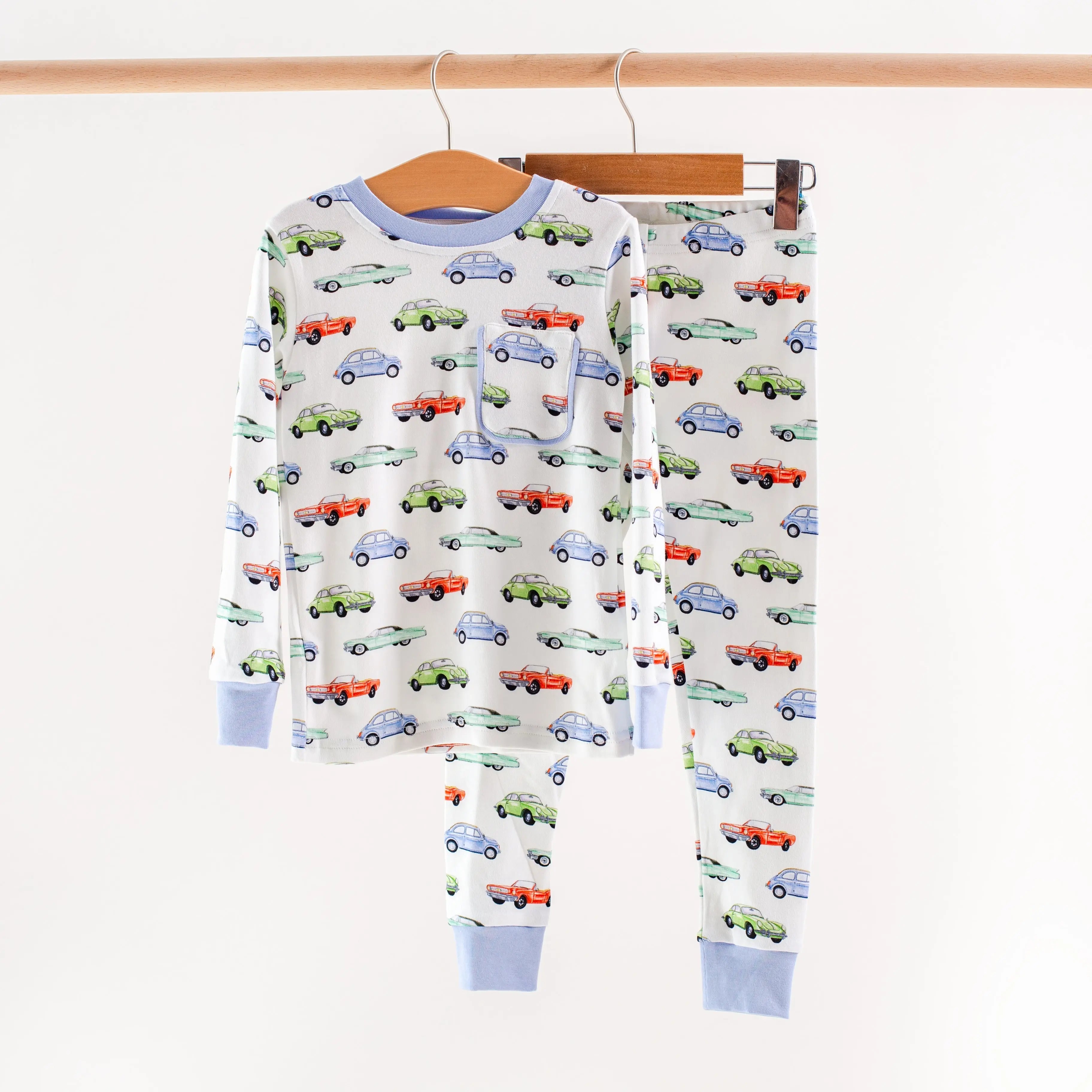 Vintage Road Trip Organic Cotton Kids Pajamas by Nola Tawk, Southern food gift main product photo